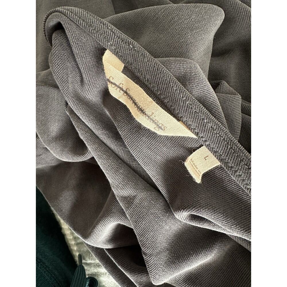 Soft Surroundings Scoop Neck Long Sleeve Dark Gray Modal Blend Tunic Top Large - Picture 3 of 4